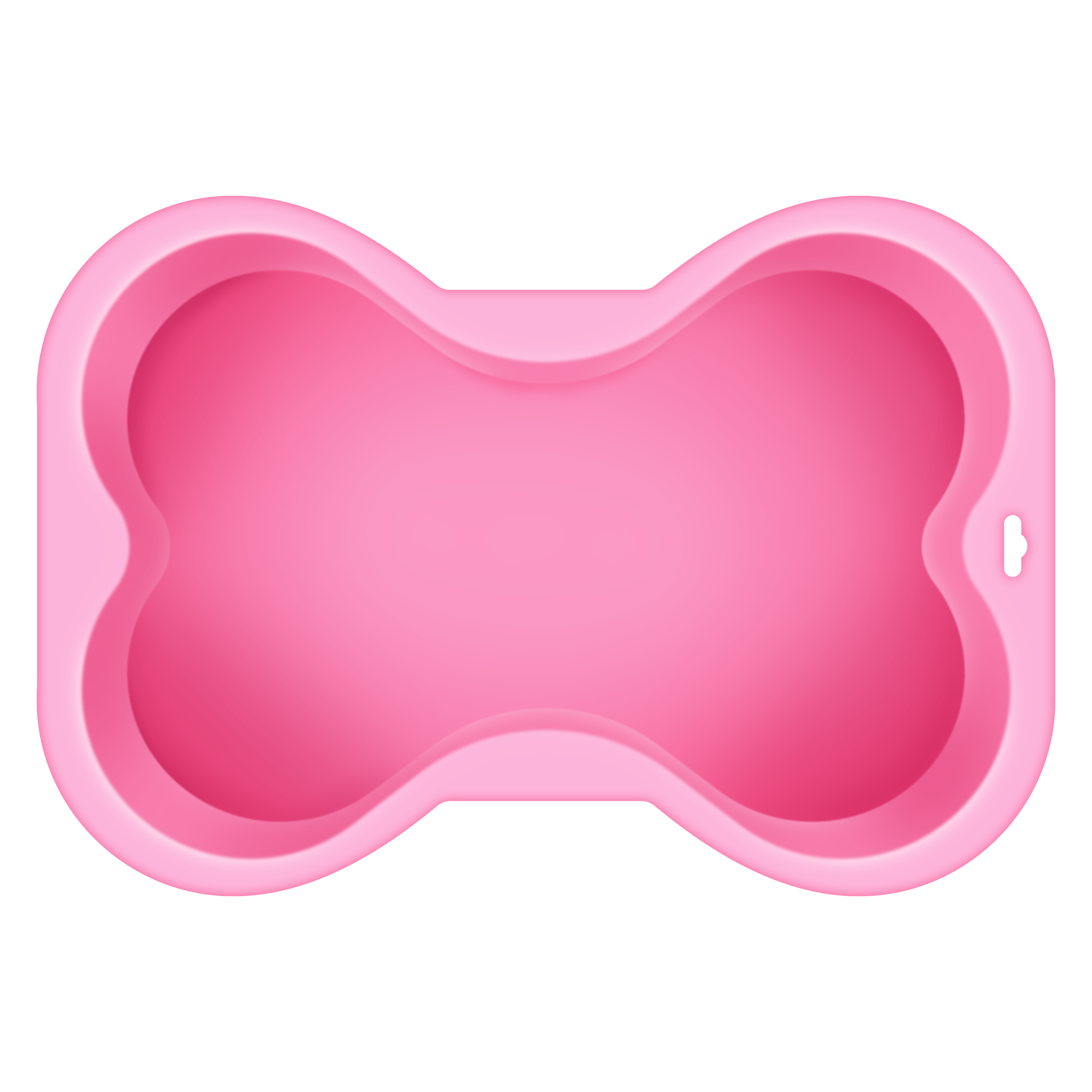Puppy Cake LLC - Dog Bone Shaped Silicone Cake Pan: Pink